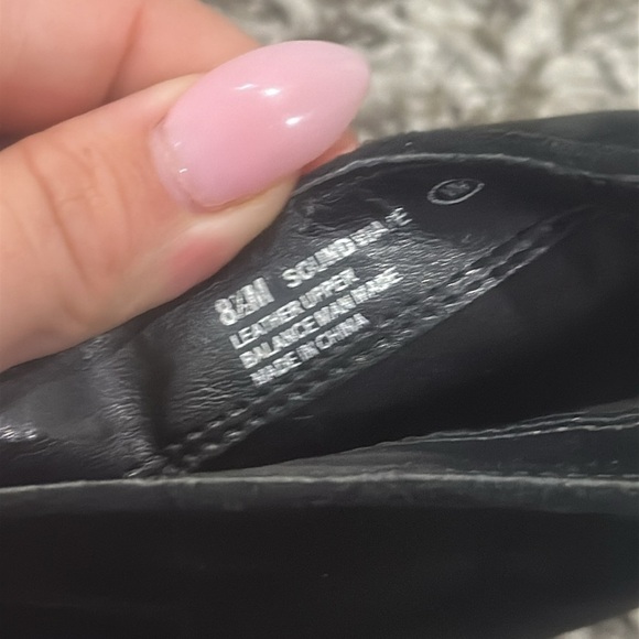 Aerosoles Y2K Suede Black Booties Womens 8 1/2 Wedge Heel Open‎ Toe Goth Witchy - Picture 9 of 11